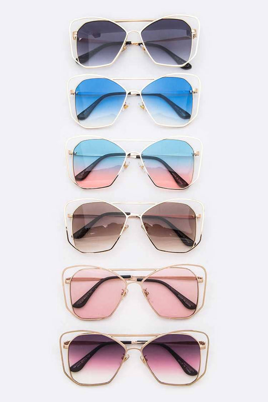 WIRED FRAME ICONIC SUNGLASSES