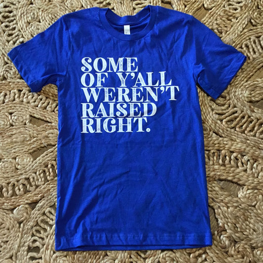 “Some of y’all weren’t raised right” tee SD